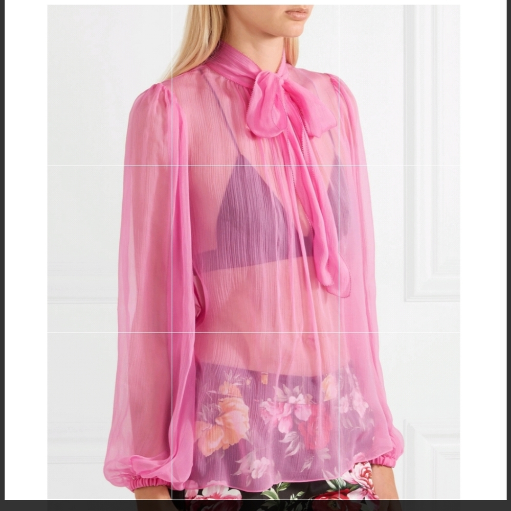 Gorgeous D&G pink sheer top